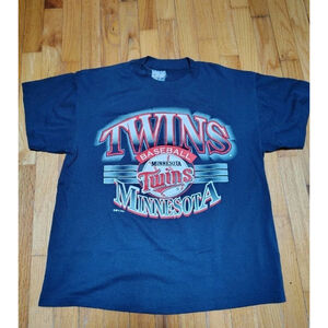 Minnesota Twins Vintage 1994 Men's Large Blue T Shirt Great Condition MLB 90s